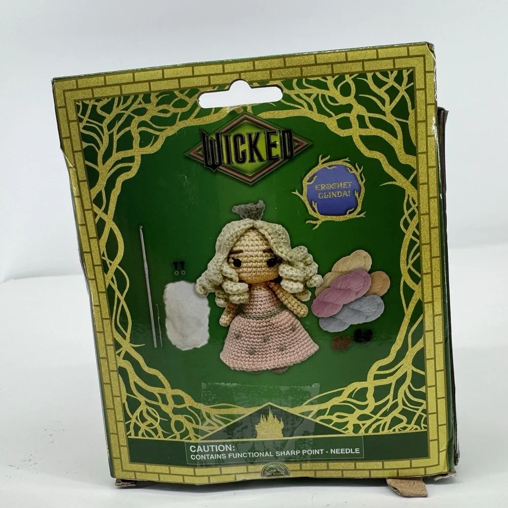 Wicked Crotchet Kit Lot Elphaba Glinda Partial Incomplete Replacement Parts Yarn